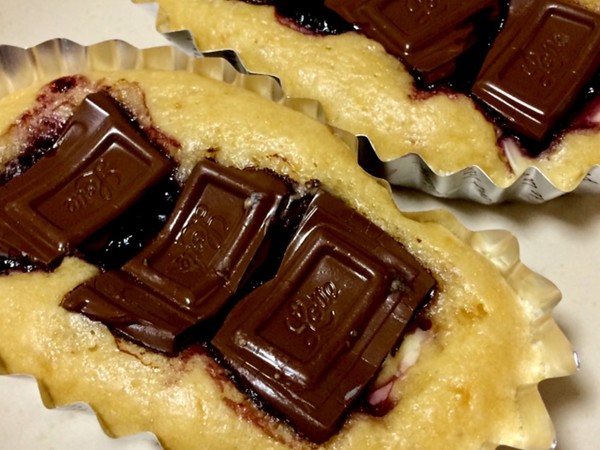 トースターでチョコチーズケーキ