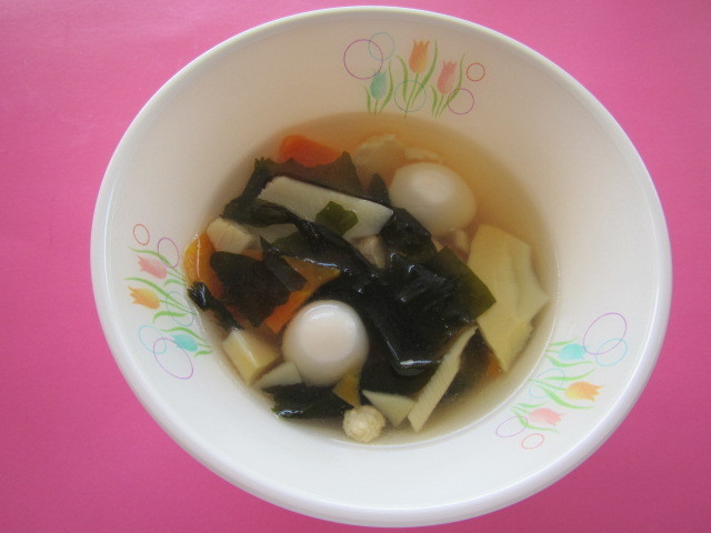 若竹じる★神戸市学校給食レシピの画像