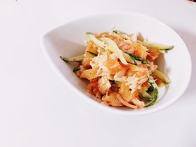 材料4つ!簡単ササミで棒棒鶏風☆