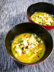 健康診断対策!鯖ひじき舞茸のカレー味噌煮の写真