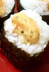海老の天ぷらでおむすび