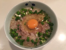 ボリュームたっぷり!牛肉粥