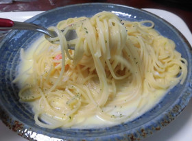 シーフードクリームソースパスタ
