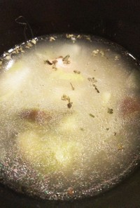 ロティサリーチキンのスープ