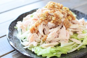 ~鶏むね~おろし黒酢ソースのサラダチキン