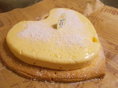 ハートの簡単レアチーズケーキ♡の写真