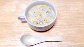 3大巨乳材料を使った豆乳スープ