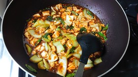ひき肉不使用!青梗菜入り麻婆豆腐