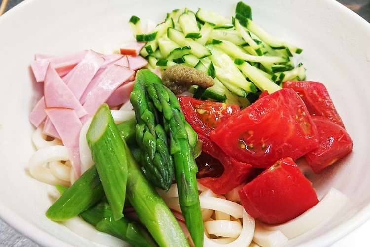 野菜たっぷりサラダうどん レシピ 作り方 By ぶーちゃん クックパッド 簡単おいしいみんなのレシピが367万品