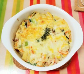 野菜たっぷり♥豆腐ソースグラタン