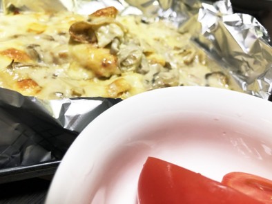 ポテトとキノコのクリームグラタンの写真