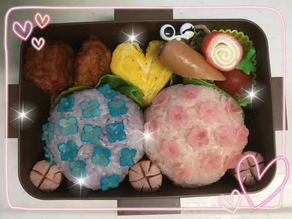 アジサイ弁当