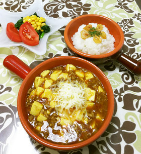 チーズ麻婆カレー♪