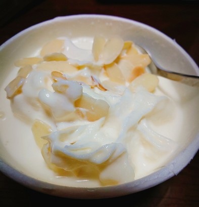 アーモンドスライス☆アイスクリームの写真