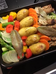 野菜とソーセージのグリル*簡単手間いらずの写真