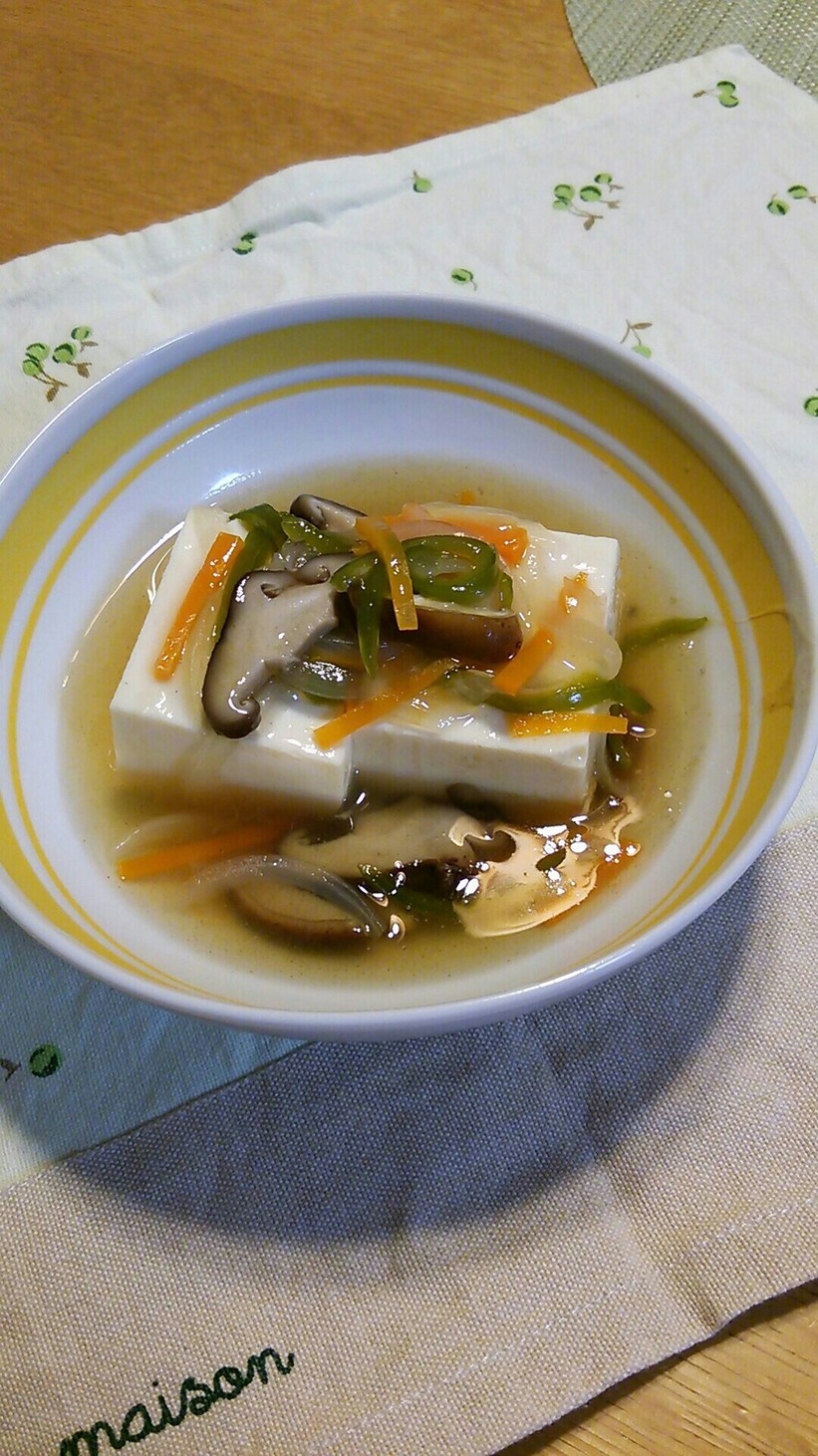 絹ごし豆腐の野菜あんかけ☆やさしい味♪の画像