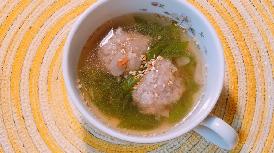 白だしで作る、テールスープ風肉団子スープの画像