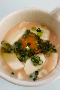 レンジで豆腐の豆乳コチュジャンスープ
