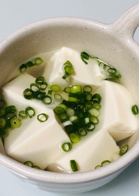 レンジで簡単☆豆腐の白だしスープ