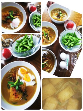 カレーうどんNi油揚げ→稲荷カレーうどん