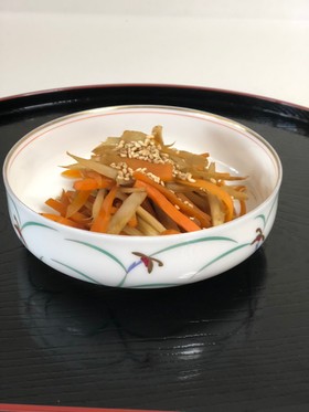 ゴボウと人参のきんぴら
