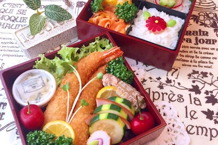 5月日 エビフライ弁当 詰め方 レシピ 作り方 By Lunadrop クックパッド
