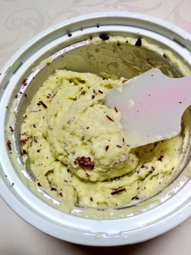 豆乳でチョコミントアイス