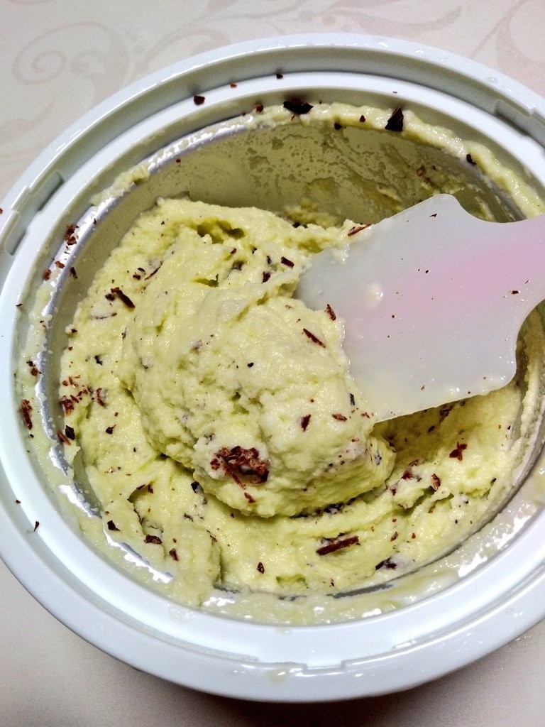 豆乳でチョコミントアイスの画像