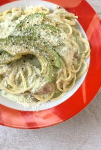 アボカドの冷製クリームパスタ♪