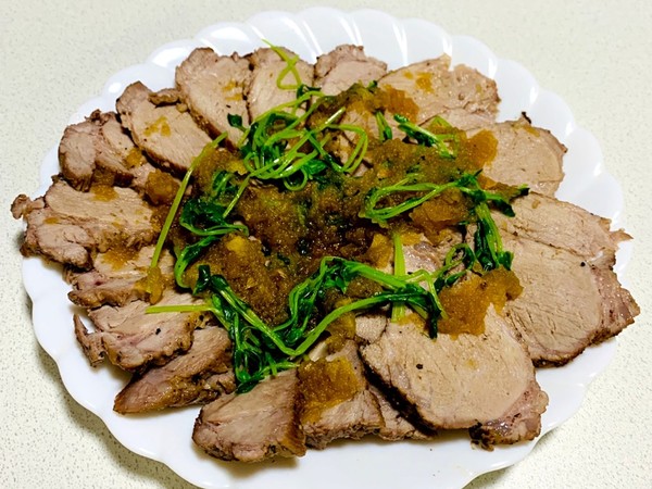 炊飯器でローストポーク りんごソース添え