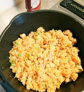 我が家のチキンライス【オムライス】