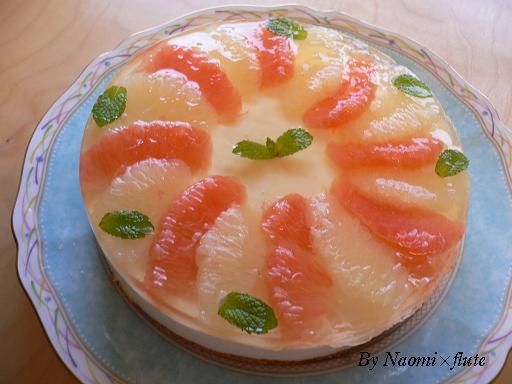 キラ☆グレープフルーツのレアチーズケーキの画像