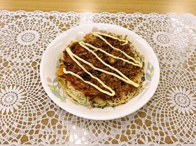 そうめんの簡単お好み焼き(透析食)