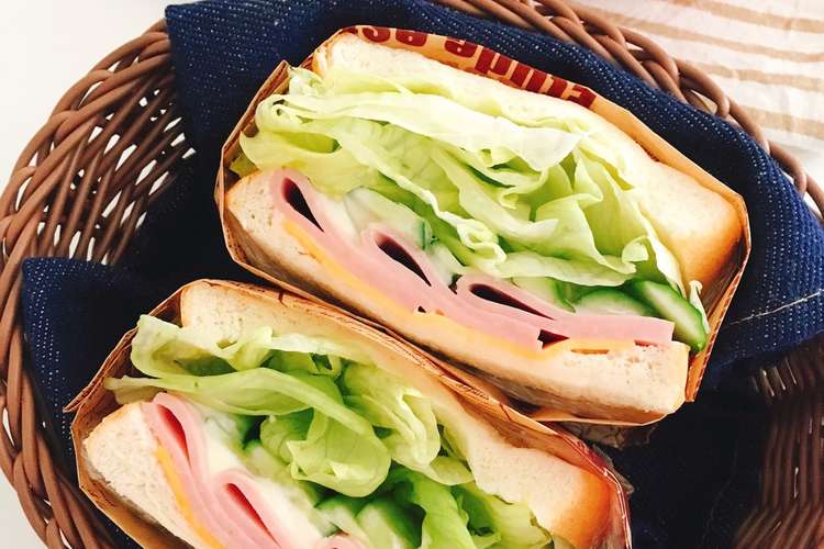 簡単カフェ風 ハムチーズサラダサンド レシピ 作り方 By 新米幸せママ クックパッド 簡単おいしいみんなのレシピが352万品
