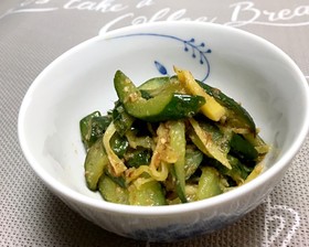 きゅうりと土生姜のキンピラ