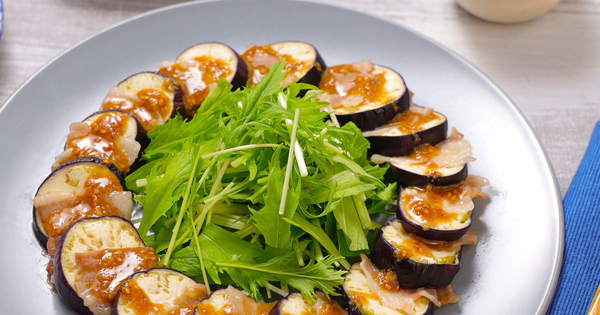 10分で☆なすと豚肉の簡単レンジ蒸し by dグルメ 【クックパッド】 簡単おいしいみんなのレシピが350万品