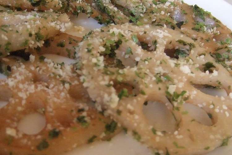 八百屋さんおすすめ れんこん青海苔チーズ レシピ 作り方 By Rubi0314 クックパッド