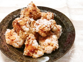簡単ヘルシー♪鶏むね肉のジューシー唐揚げ