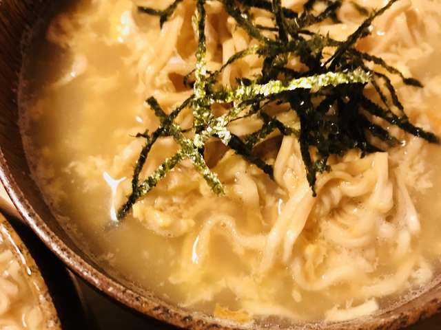 おやつラーメン 刻み海苔 玉子プラス レシピ 作り方 By Bistromiti