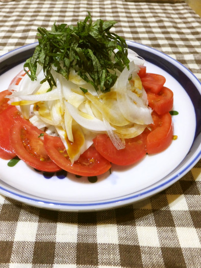 さっぱり☆新たまねぎとトマトのサラダの写真