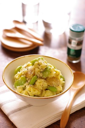 そら豆と新じゃがのシンプルなポテトサラダ