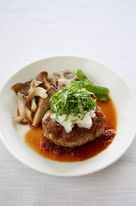大根おろしと大葉で【和風ハンバーグ】