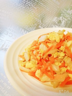 ❇️【簡単副菜】炒り卵にんじん❇️