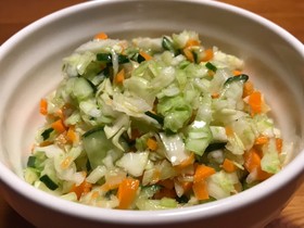 作り置き♡糖質オフ♡コールスローサラダ