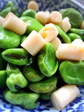 チーカマとソラマメのおつまみ