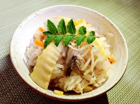 筍と舞茸の炊き込みご飯