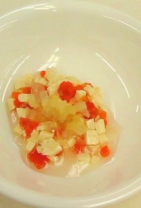 【離乳食中期】豆腐と野菜の煮物