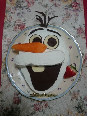 オラフ ケーキ❤ アナ雪キャラ立体ケーキ