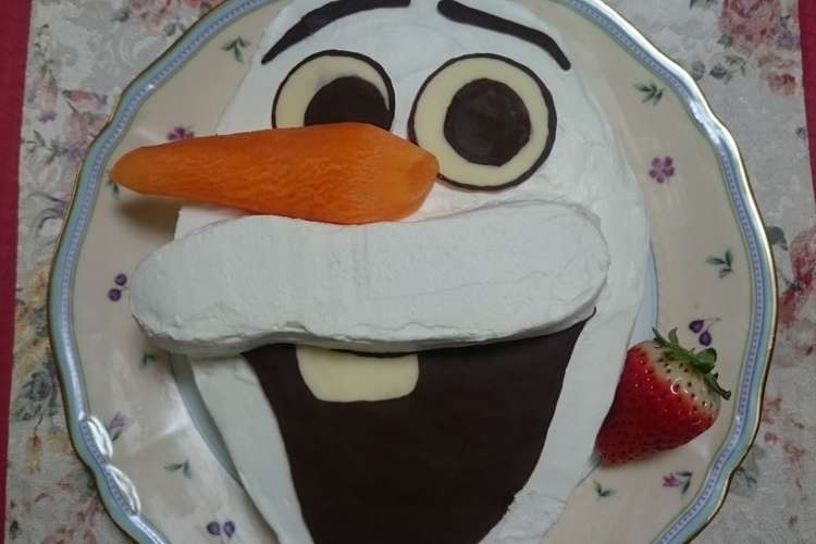 オラフ ケーキ アナ雪キャラ立体ケーキ レシピ 作り方 By Myu Myu クックパッド 簡単おいしいみんなのレシピが360万品