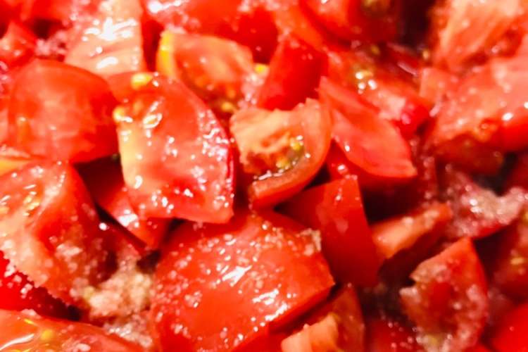 旬の美味しいトマトをいつでもお手軽に レシピ 作り方 By お気楽人生 クックパッド 簡単おいしいみんなのレシピが350万品